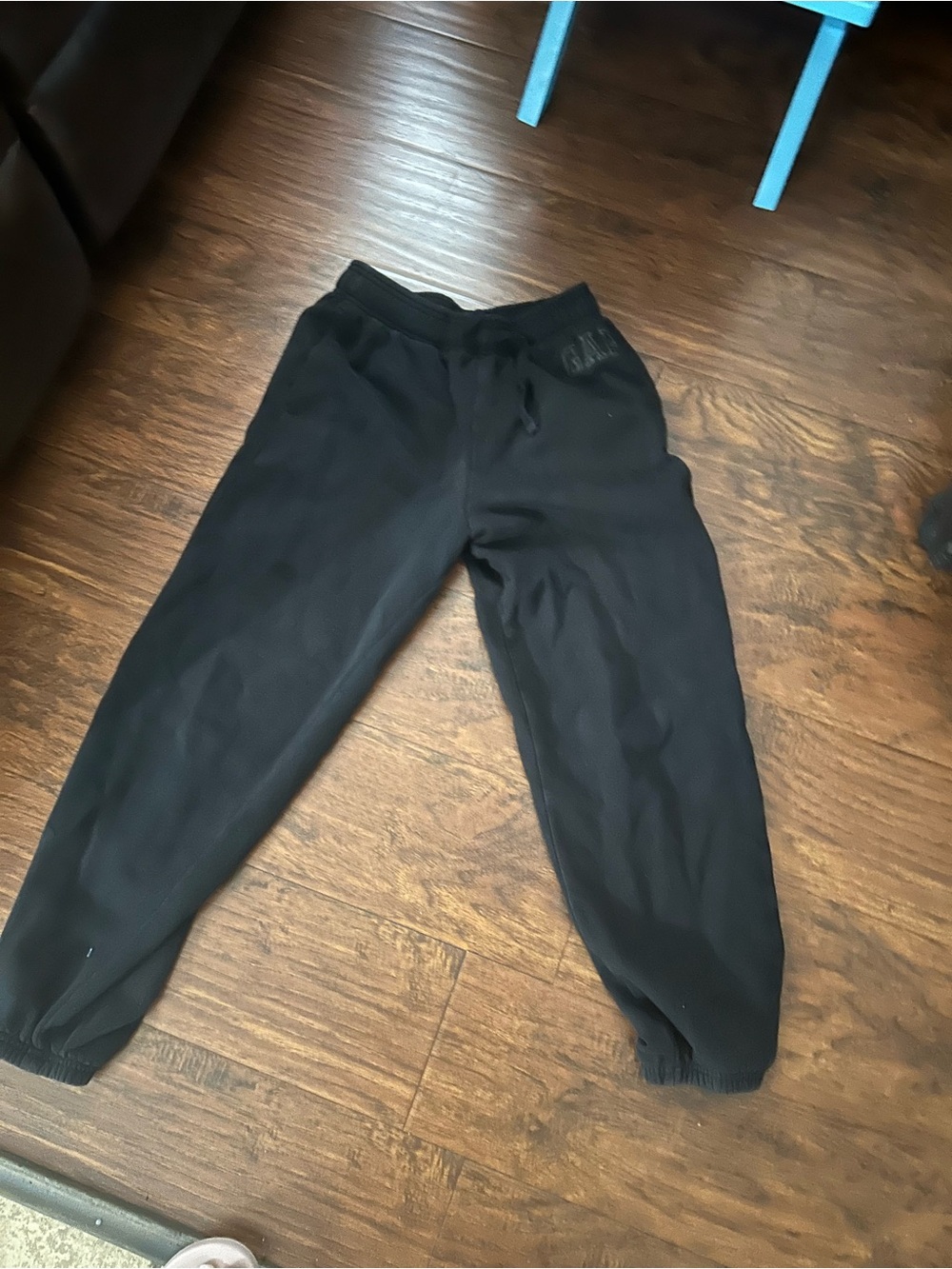 GAP Kids Black Jogger Sweatpants with Elastic Cuffs